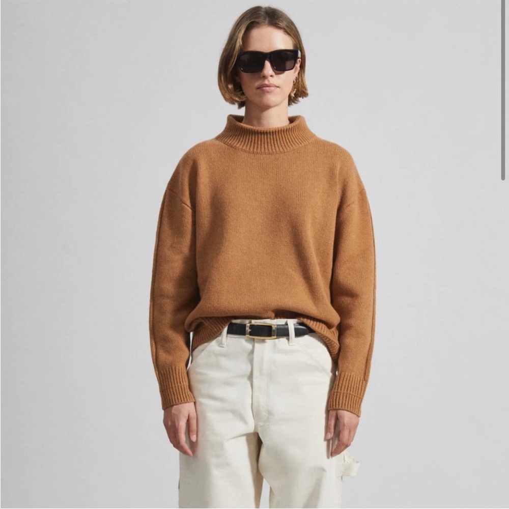 NWT paradis perdus gaspard turtleneck sweater in camel